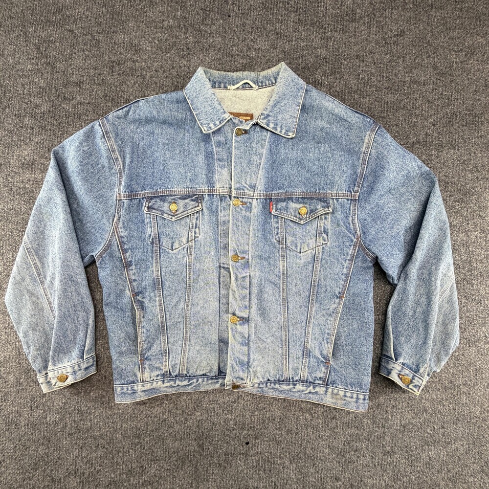 Vintage Kozan Ltd Edition Jacket Mens XL Blue Denim Jean Western Bomber Style